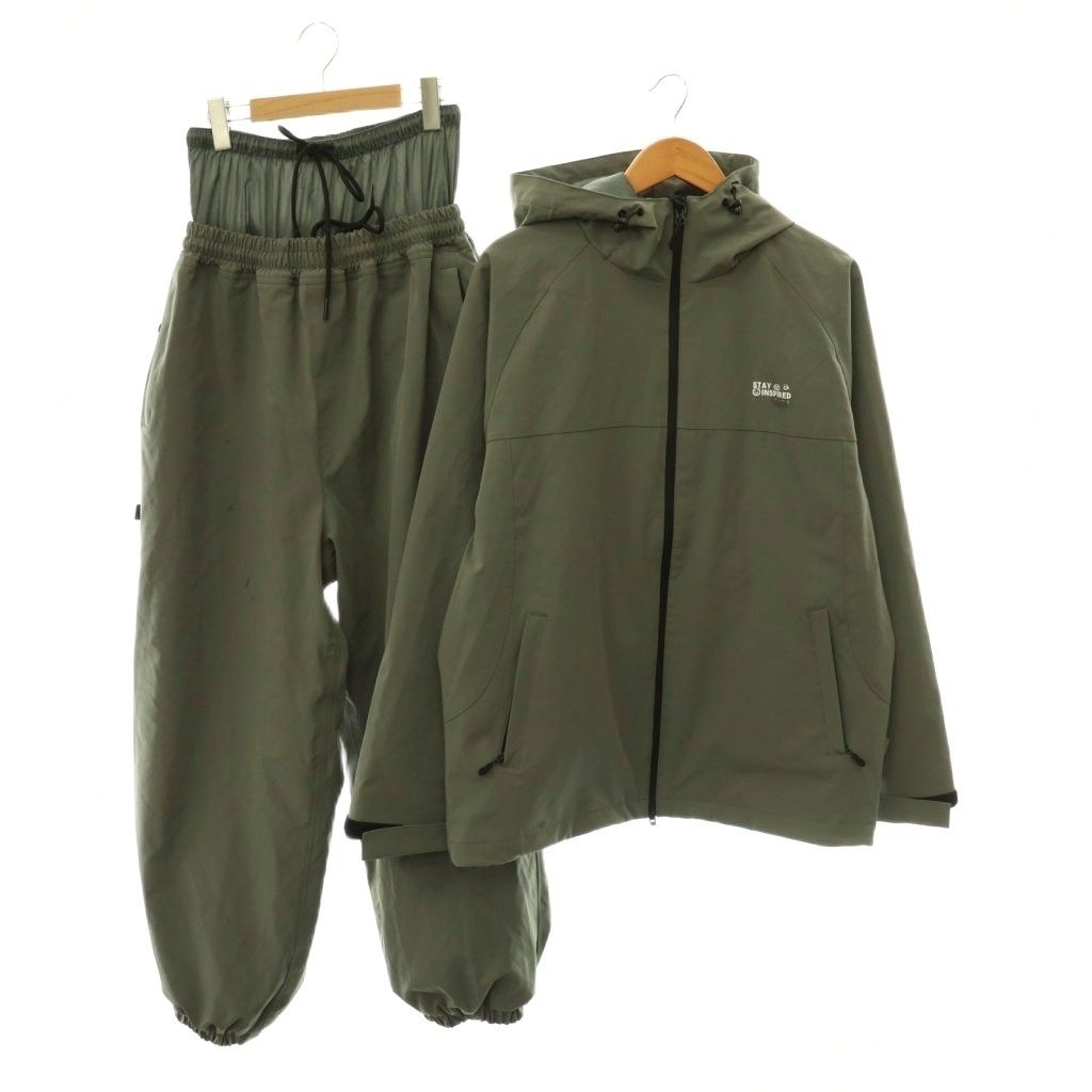スノボウェア オリーブグリーン MA-1風 size160 メルカリ便 ジョン・スノー JOHN SNOW セットアップ スキーウェア スノボウェア M
