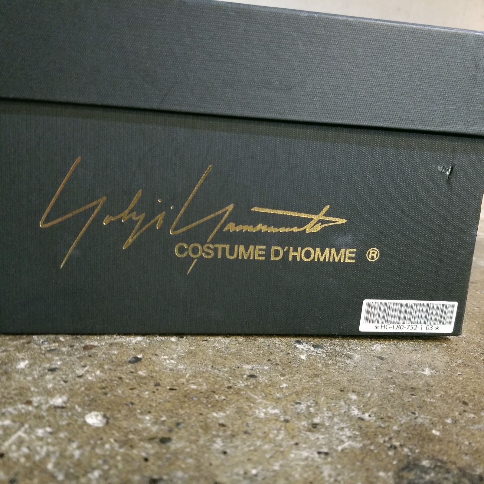 Yohji Yamamoto COSTUME D'HOMME 22ss SHINY GLASS PLAIN TOE 26