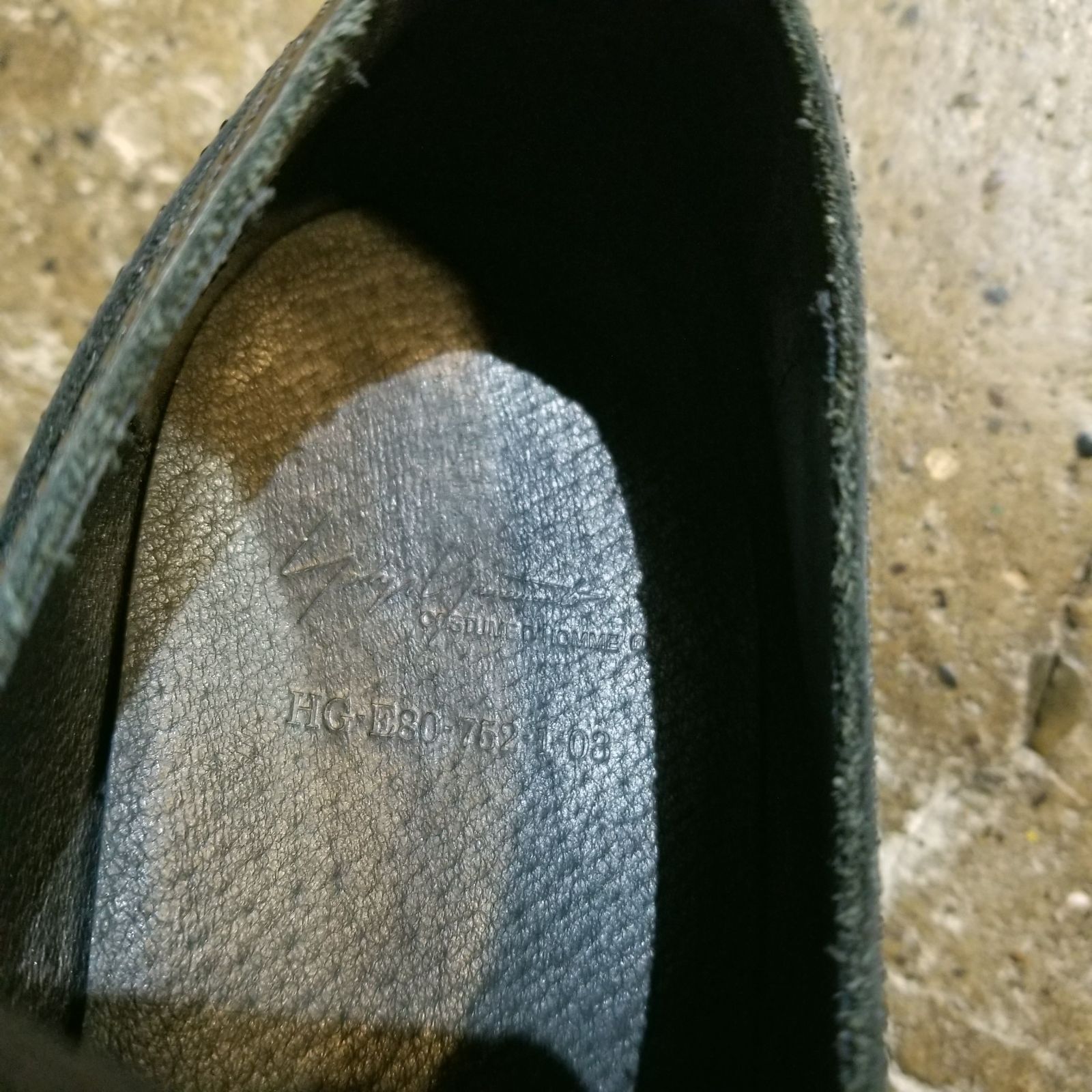 Yohji Yamamoto COSTUME D'HOMME 22ss SHINY GLASS PLAIN TOE 26