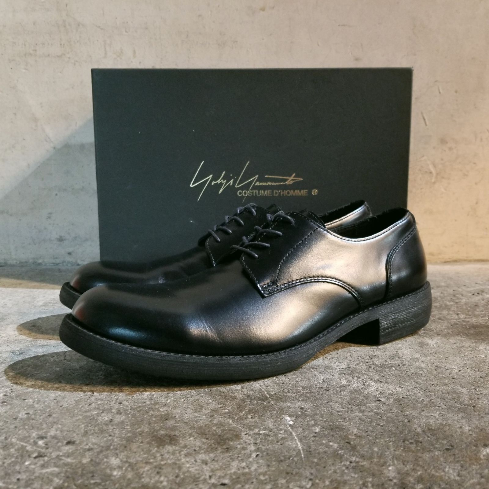 靴 YOHJI YAMAMOTO COSTUME GLASS PLAIN TOE Yohji Yamamoto COSTUME D'HOMME 22ss SHINY GLASS PLAIN TOE 26