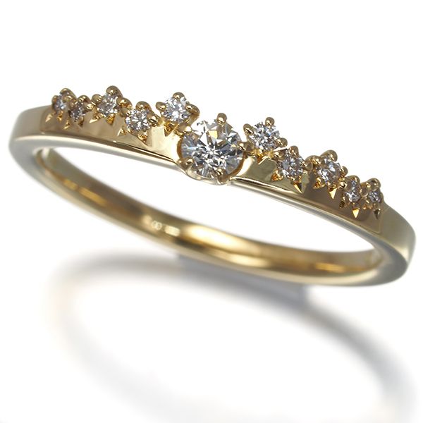 フェスタリア リング ダイヤ ダイヤモンド 0.084ct Wish upon a star 11号 K18YG #195184