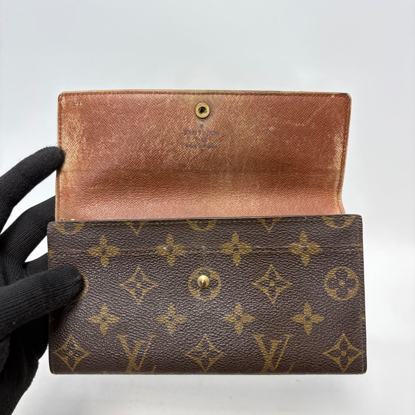 4728 LOUIS VUITTON ルイヴィトン モノグラム 長財布 ポルトフォイユ