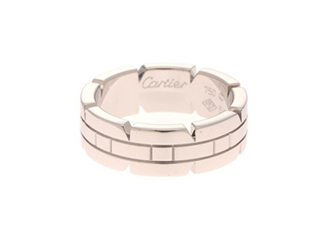 CARTIER カルティエ ジュエリー タンクフランセーズ リング 指輪 K18ホワイトゴールド 10号 8.9g【中古】【473】