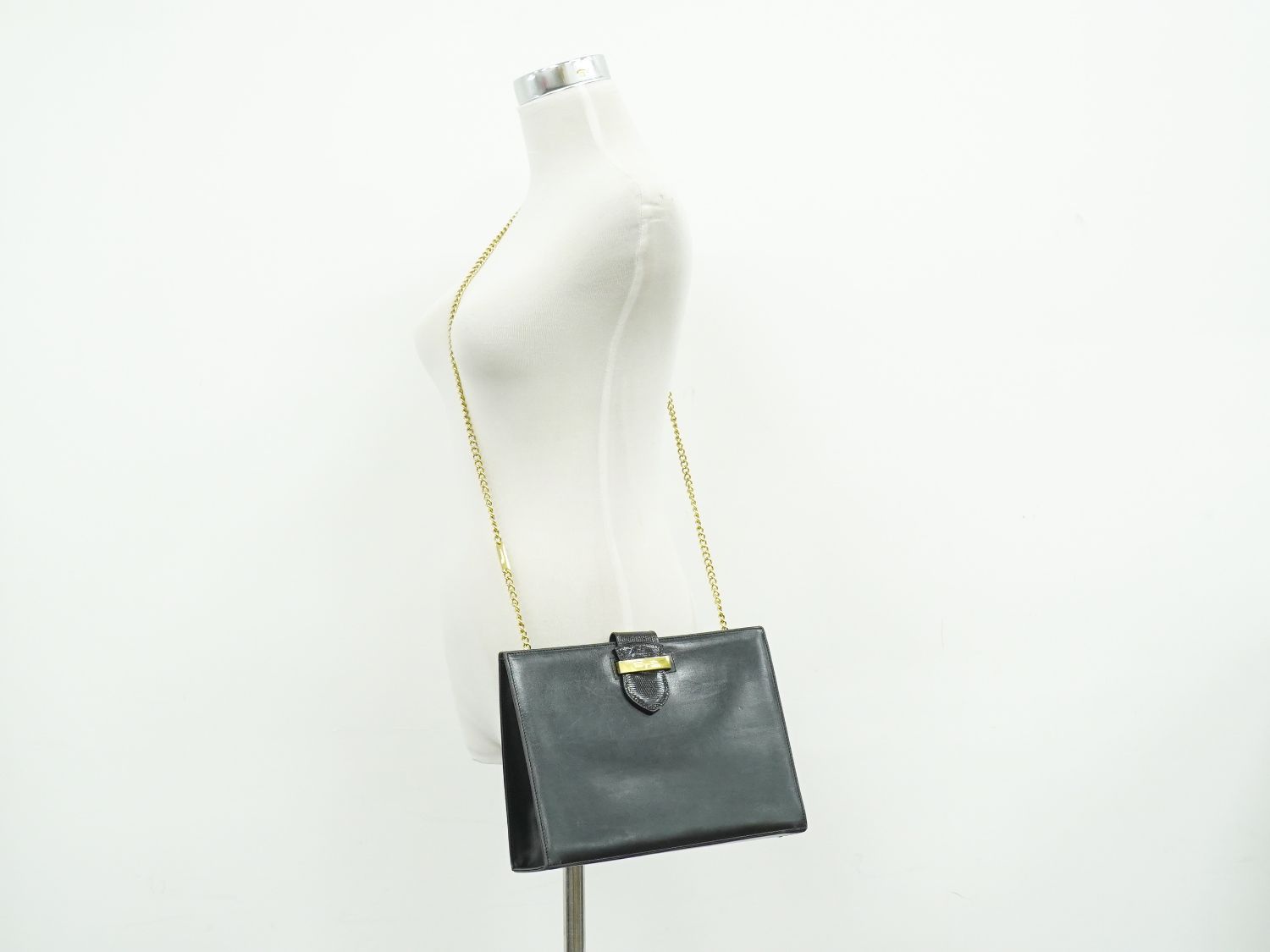 本物 サルヴァトーレ フェラガモ Salvatore Ferragamo レザー チェーン