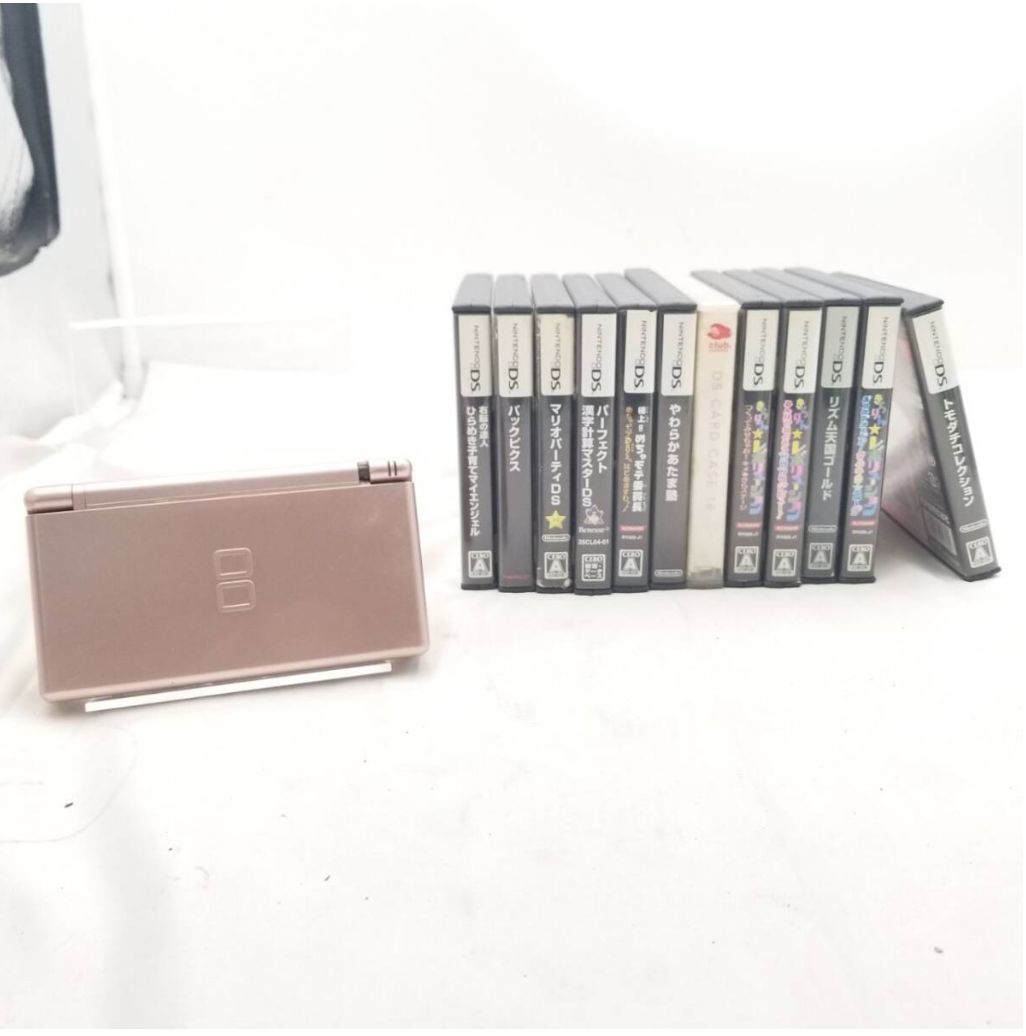 送料無料】Nintendo DS Lite USG-001 ピンク DSソフト12本セット 外装