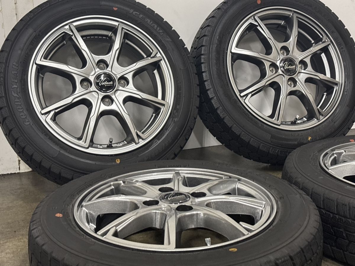 バリ溝 美品】Verthandi 14in 4.5J +45 PCD100 グッドイヤー アイス