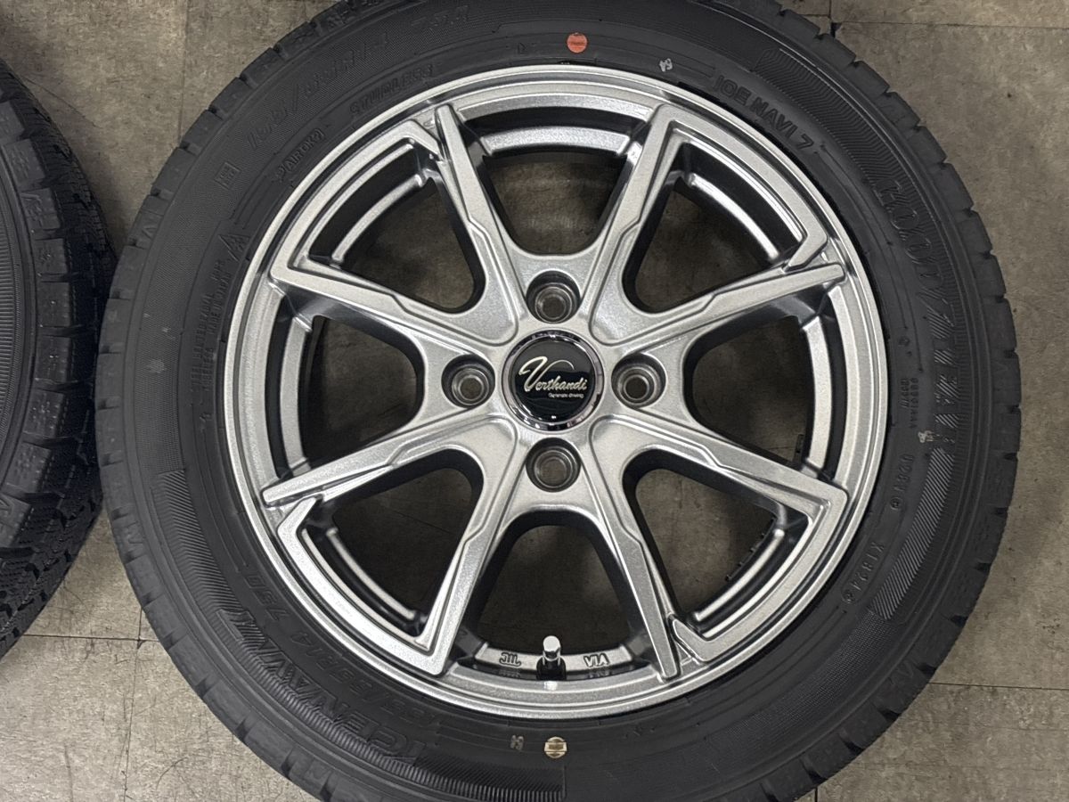 バリ溝 美品】Verthandi 14in 4.5J +45 PCD100 グッドイヤー アイス
