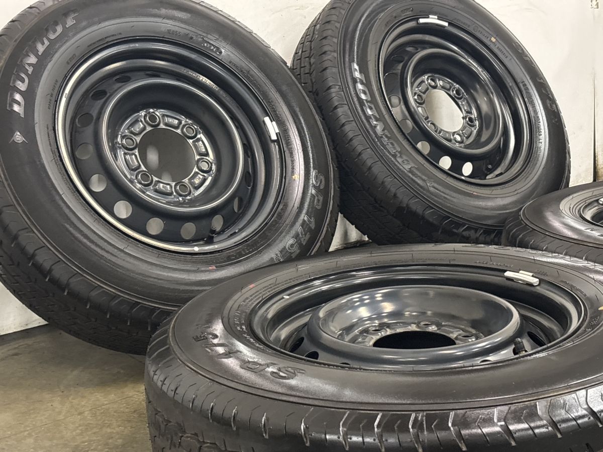 美品 バリ溝】トヨタ 200 ハイエース 純正 15in 6J +35 PCD139.7