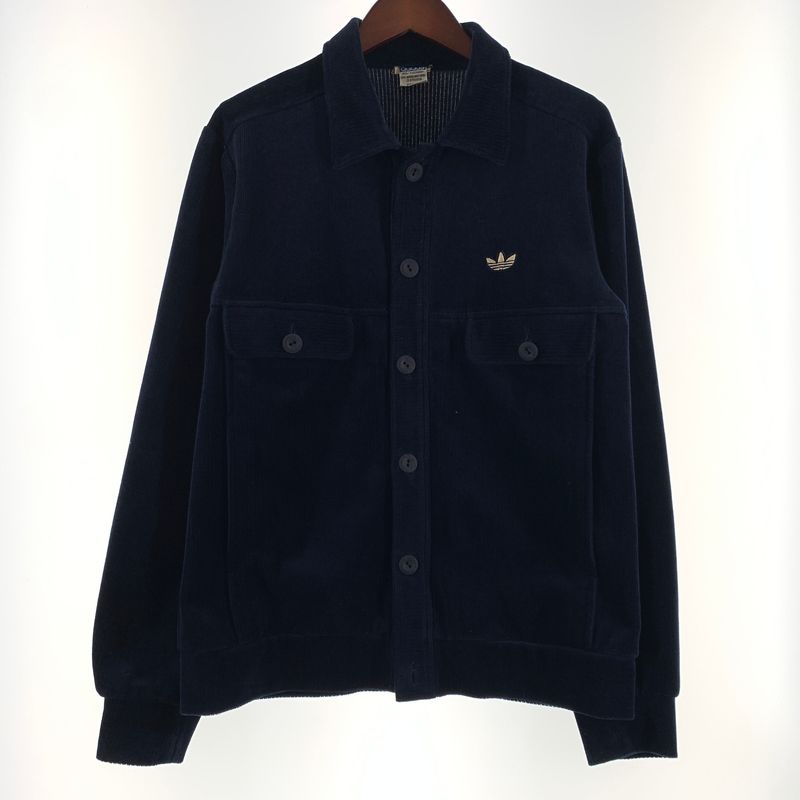 【現状渡し品】 adidas アディダス 70-80's CORDUROY JACKET VINTAGE 70-80年代 コーデュロイジャケット アウター ボタンダウンジャケット ヴィンテージ 【148-260629-ko-03-tei】