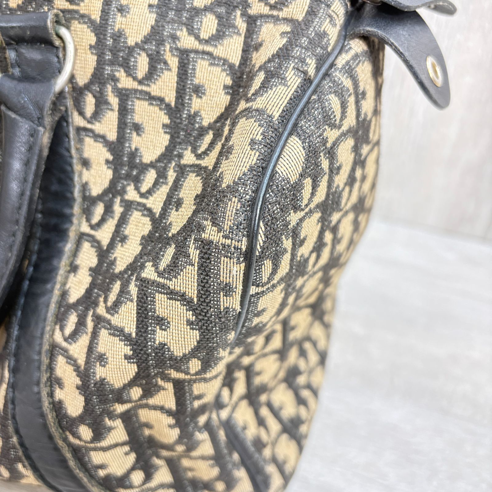 Christian Dior クリスチャンディオール トロッター ボストンバッグ