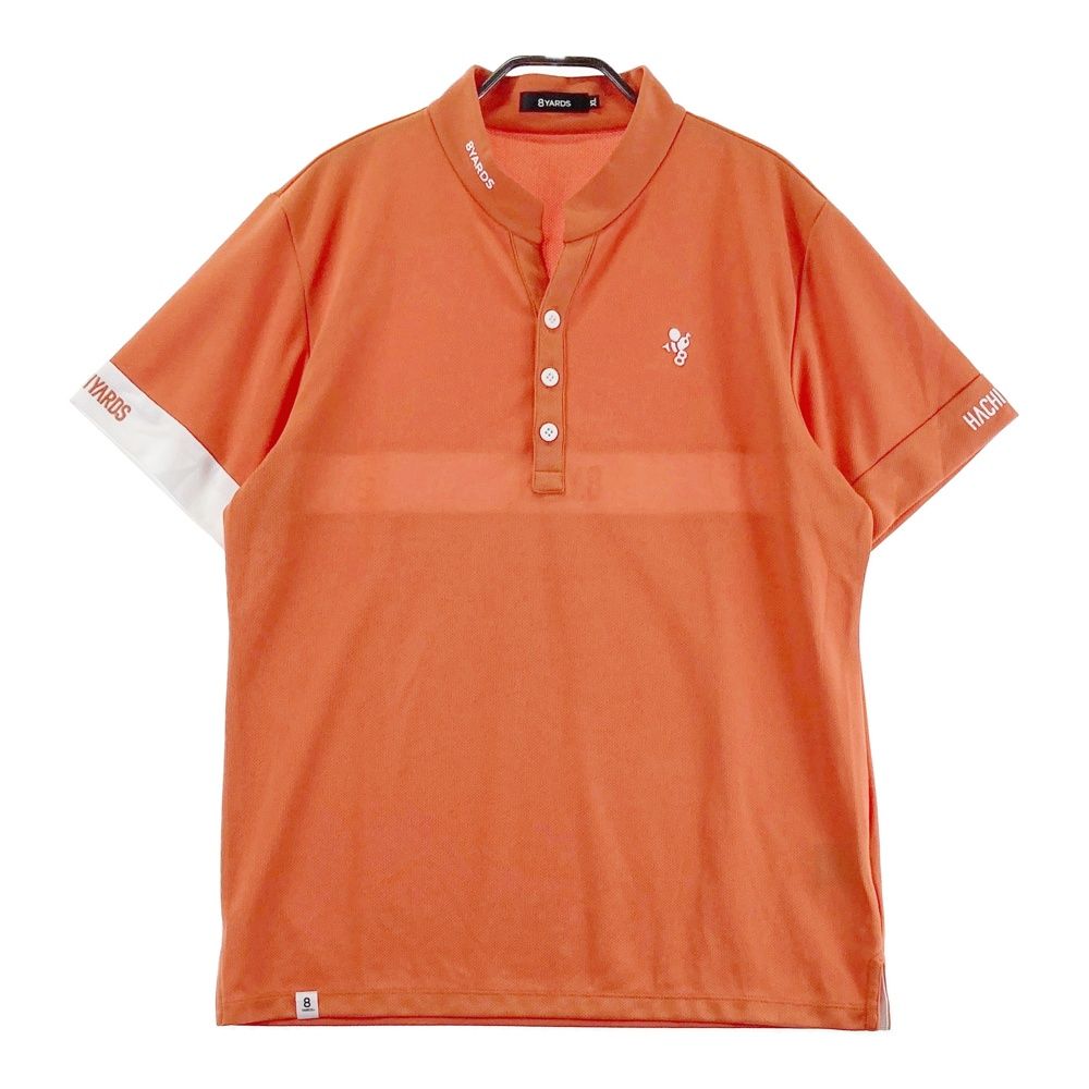 サイズ：XL 8YARDS ハチヤーズ 半袖Tシャツ スキッパー オレンジ系 [240101722555] ゴルフウェア メンズ ストスト