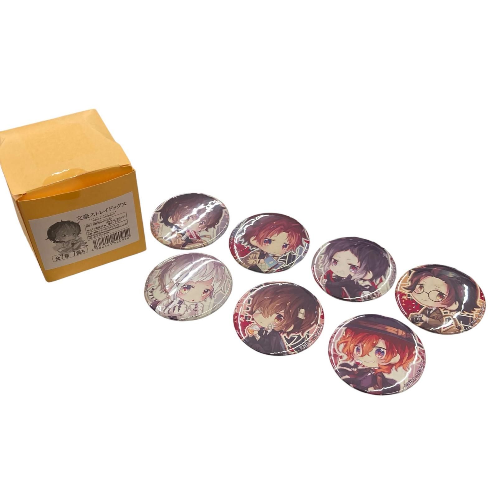 文スト　缶バッチ　まとめ売り 186000 現状品 文豪ストレイドッグス 缶バッジまとめ 7点まとめ売り