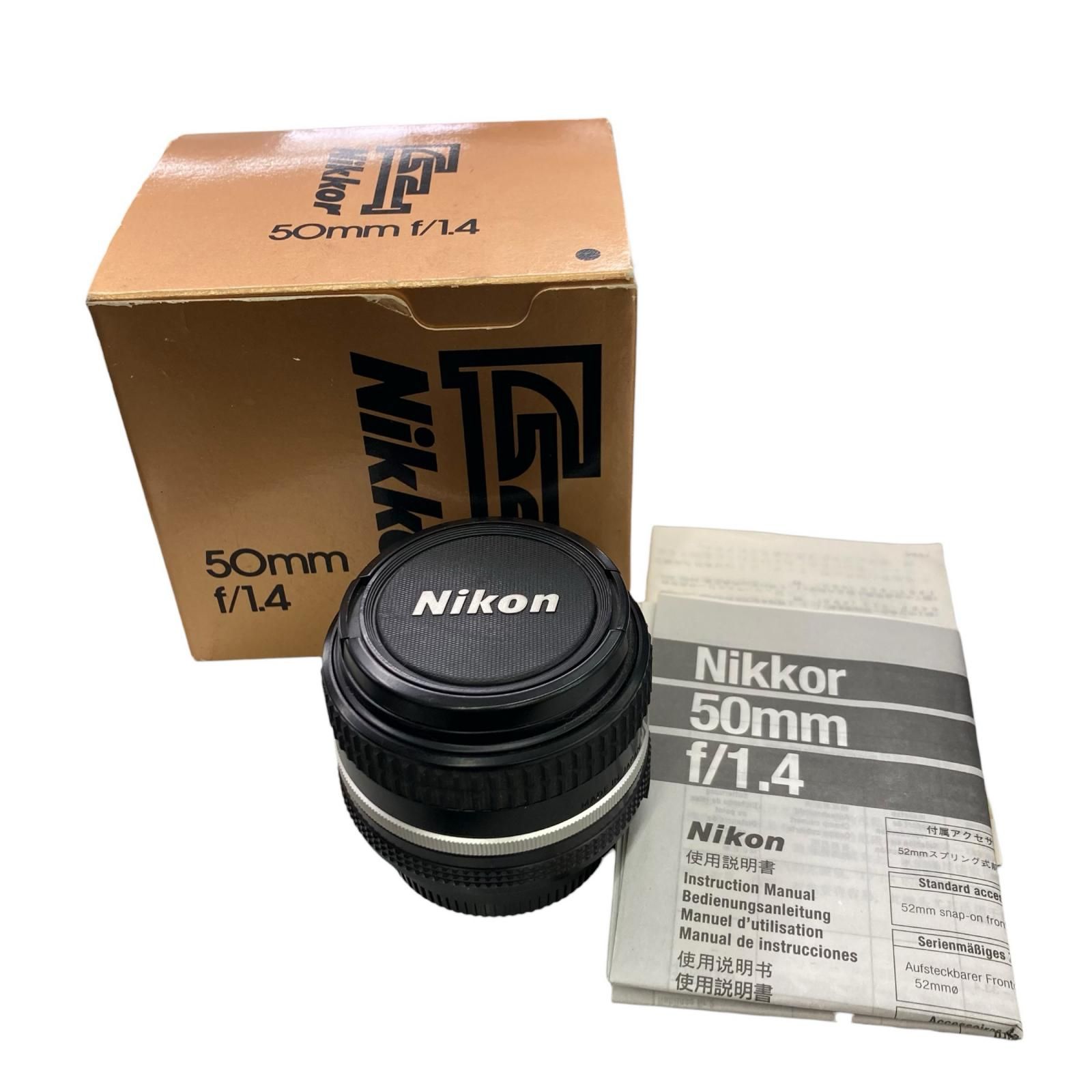 186001 動作未確認 Nikon ニコン カメラレンズ（単体） Ai　Nikkor50mm ブラック 単焦点
