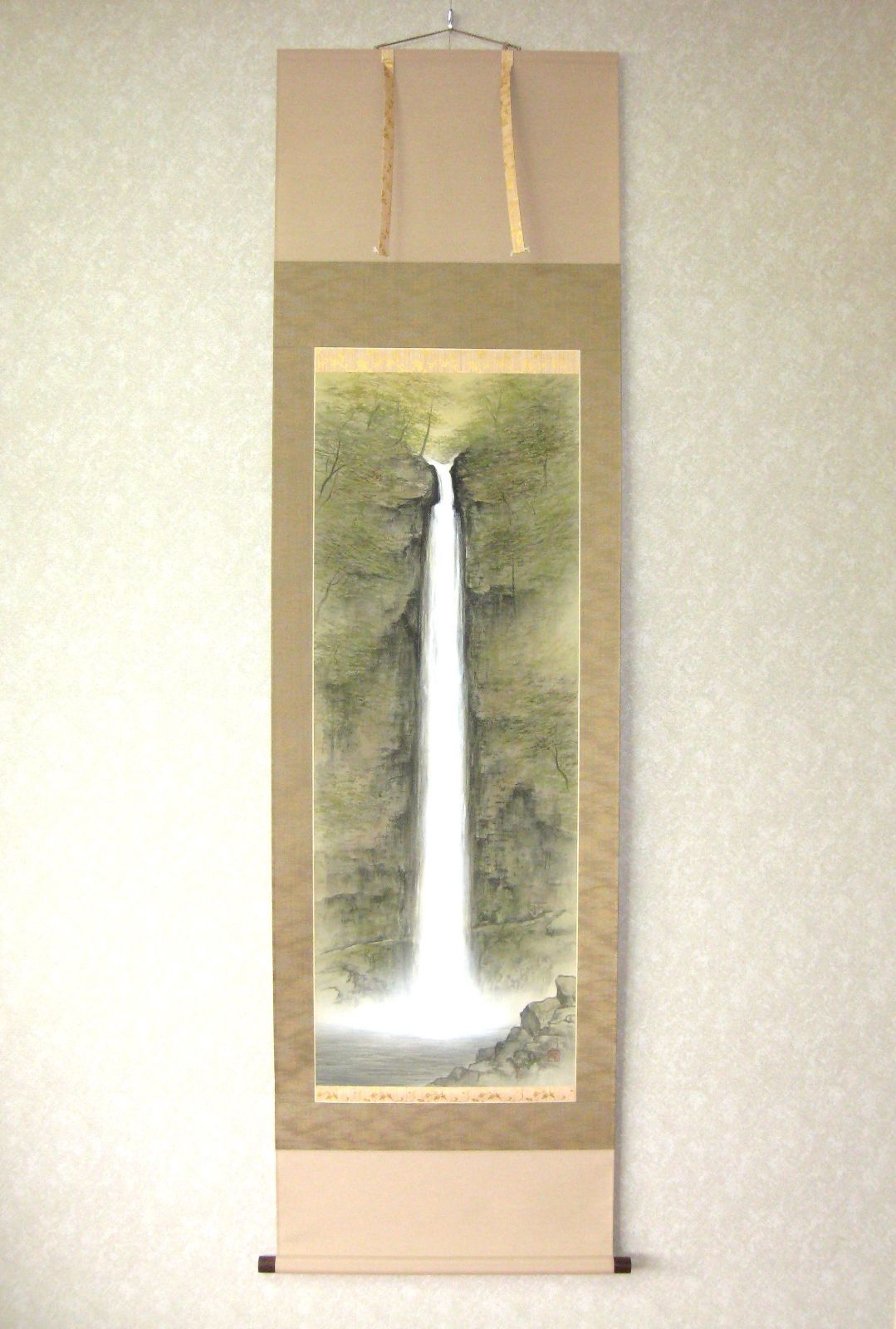 【真筆】掛け軸 掛軸　阿弥陀ヶ滝◆川島正行（新品）