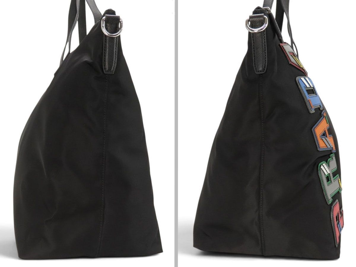 美品】プラダ PRADA ナイロン キャラクター サフィアーノ 2WAY トート