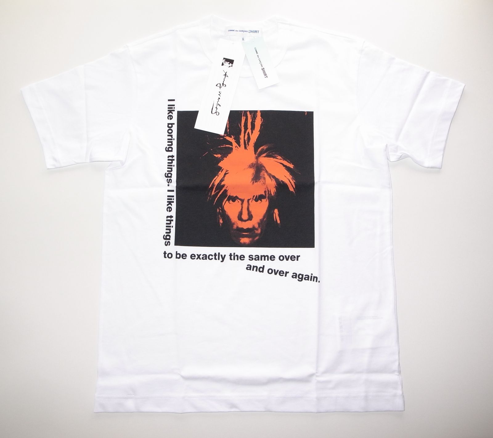 commme des garscons shirt コムデギャルソン Tシャツ sizeM アンディ・ウォーホル
