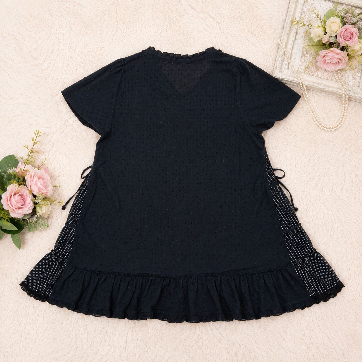 franche lippee フランシュリッペ FL5 3L ドットシフォン切替 半袖 