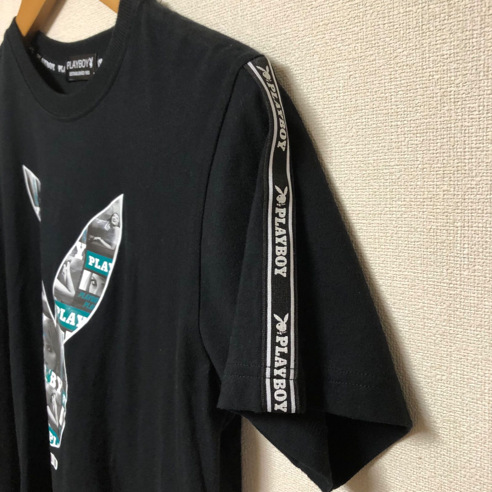 PLAYBOY プレイボーイ メンズM 半袖Tシャツ トップス BIGプリント