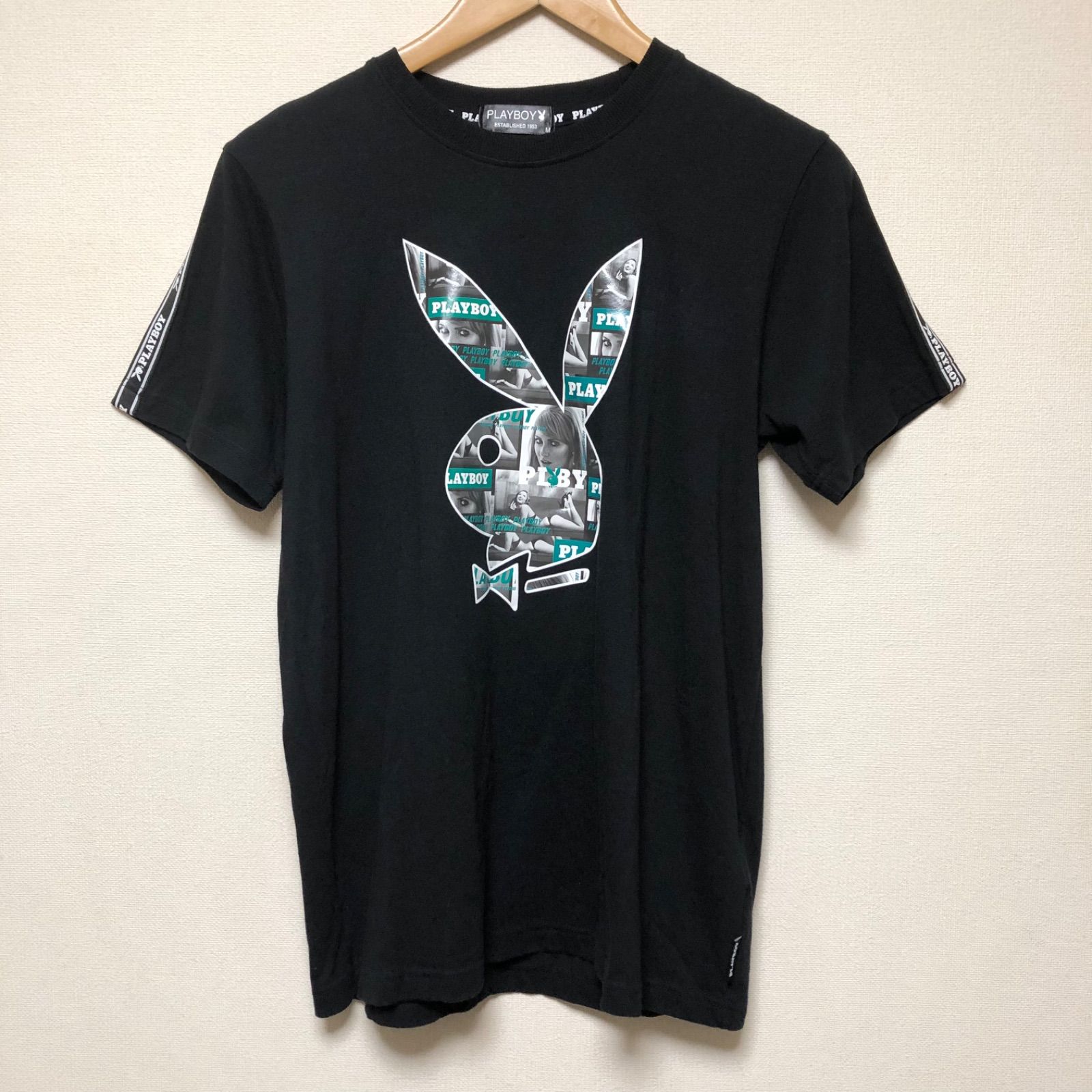 PLAYBOY プレイボーイ メンズM 半袖Tシャツ トップス BIGプリント