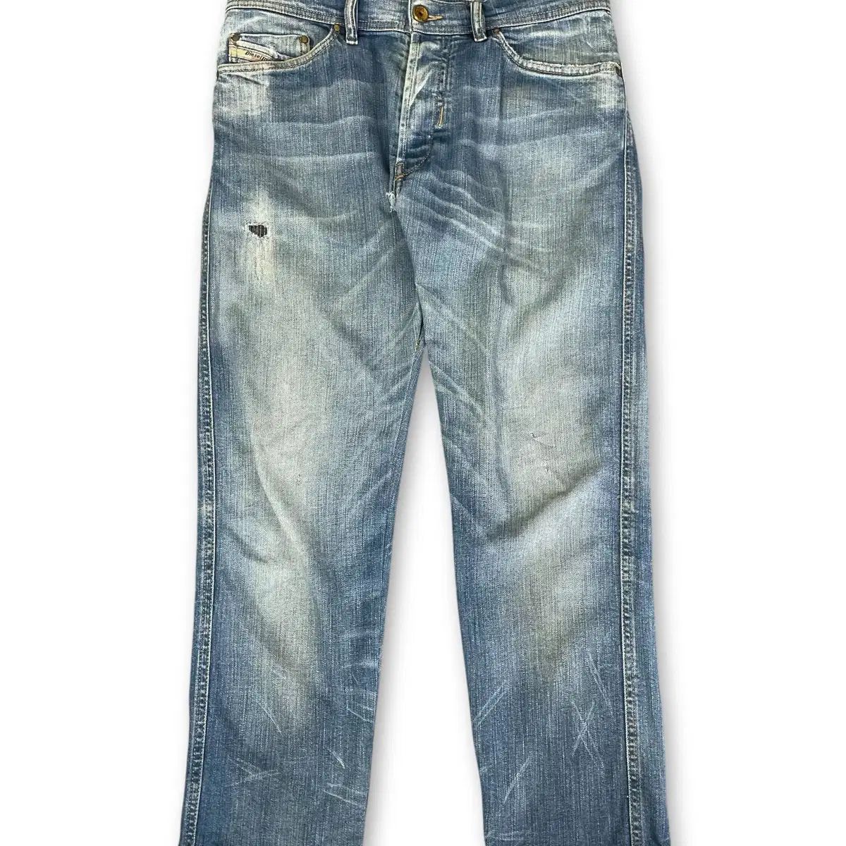 (32) DIESEL THAYE ボタンフライ ライトブルー ウォッシュ デニムパンツ