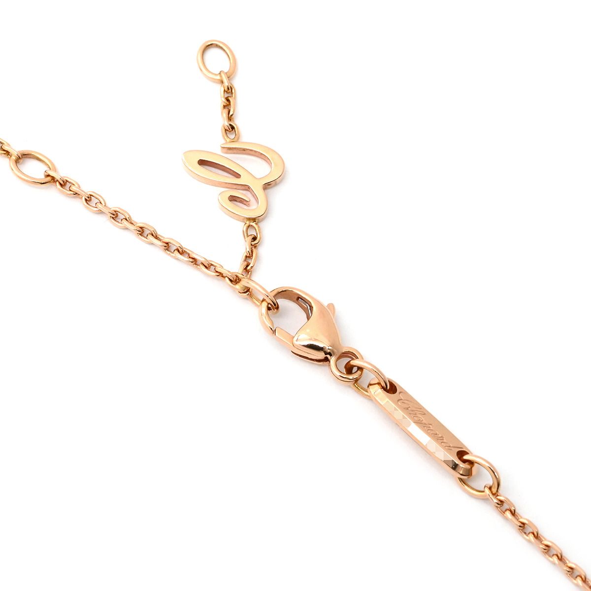 ショパール CHOPARD ネックレス アイスキューブ ローズゴールド ピンク