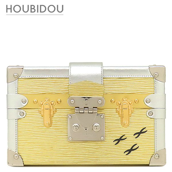 ルイヴィトン LOUIS VUITTON ショルダーバッグ プティット マル エピレザー ゴールド×シルバー シルバー金具 トランク メタリック M54652 RFID 【箱】【中古】