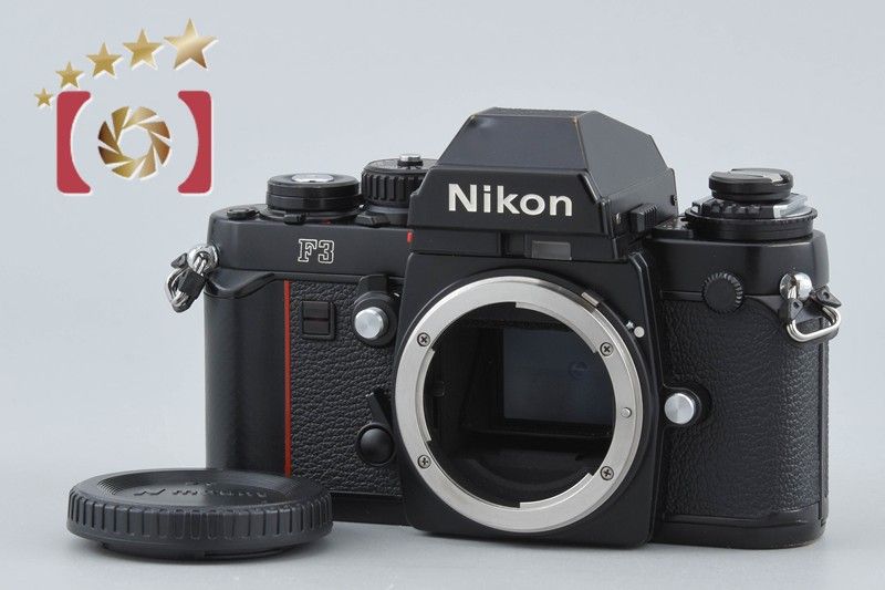 【中古】Nikon ニコン F3 アイレベル 初期レザー フィルム一眼レフカメラ MF-14 データバック付属