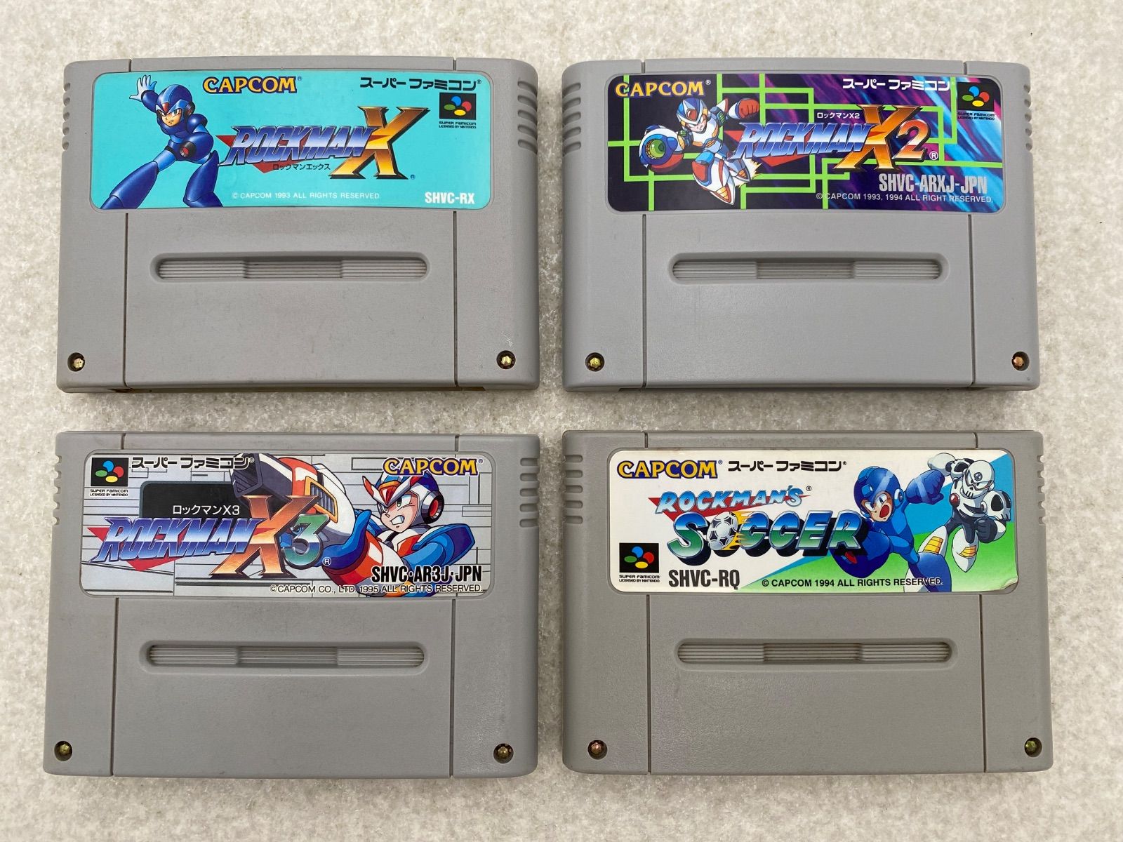 ロックマン スーパーファミコン ソフトのみ 4点 - メルカリ