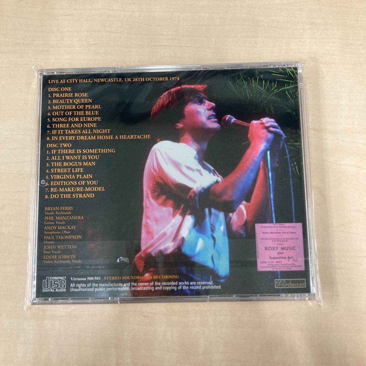 美品】ROXY MUSIC NEWCASTLE 1974 SOUNDBOARD 2CD ロキシー