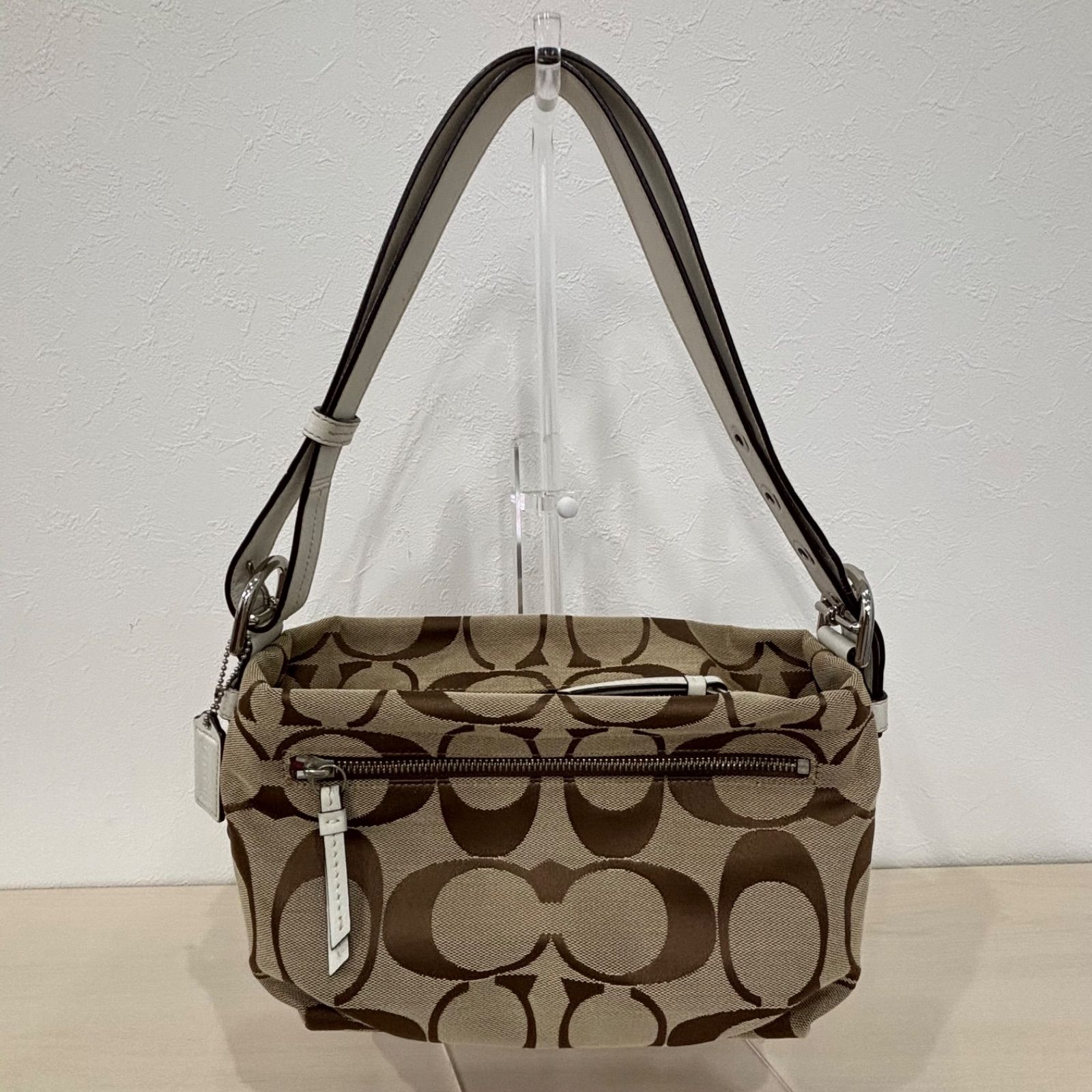専用！COACH コーチ シグネチャー ワンショルダー F15068 r)COACH コーチ ワンショルダーバッグ ダッフルバッグ F15068