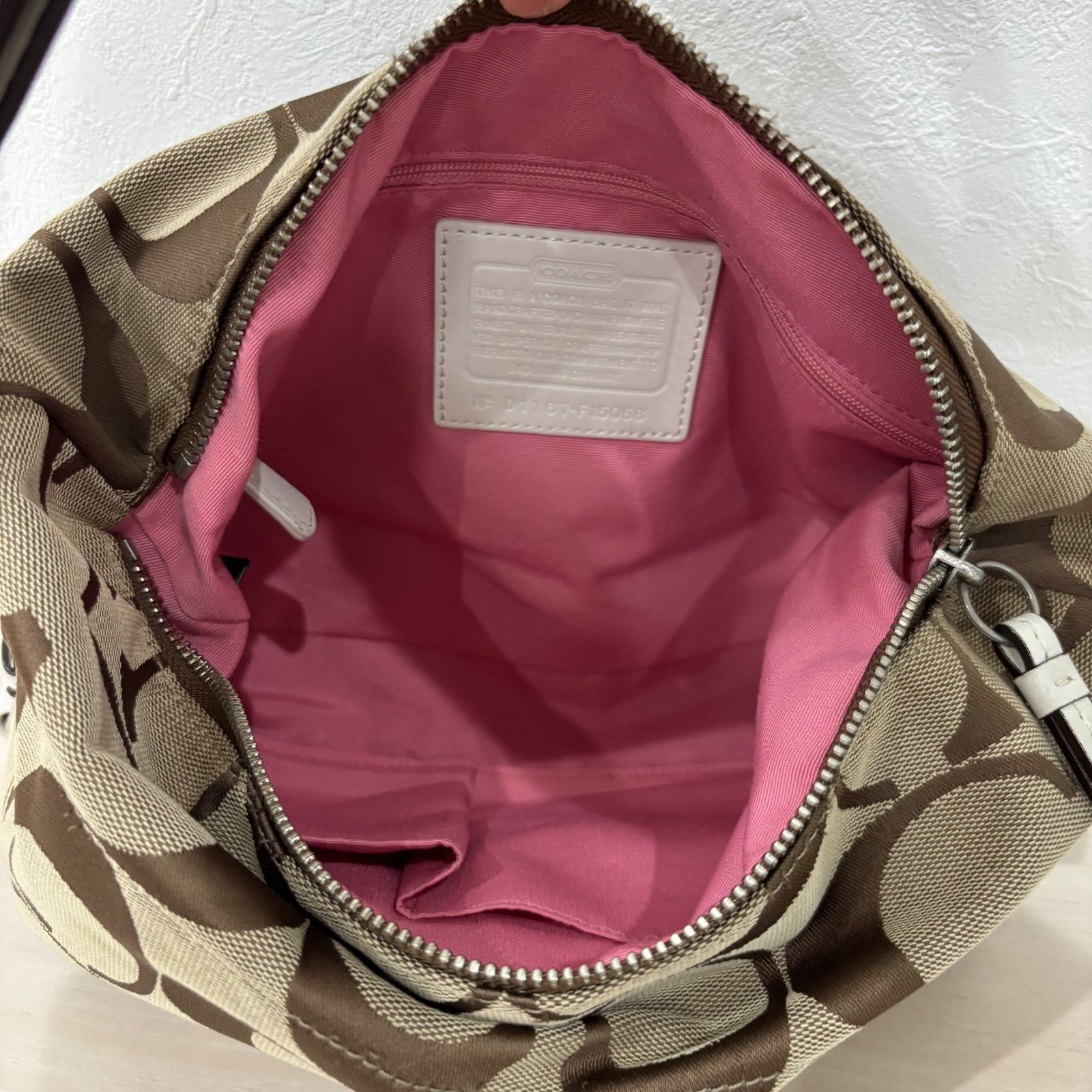 r)COACH コーチ ワンショルダーバッグ ダッフルバッグ F15068