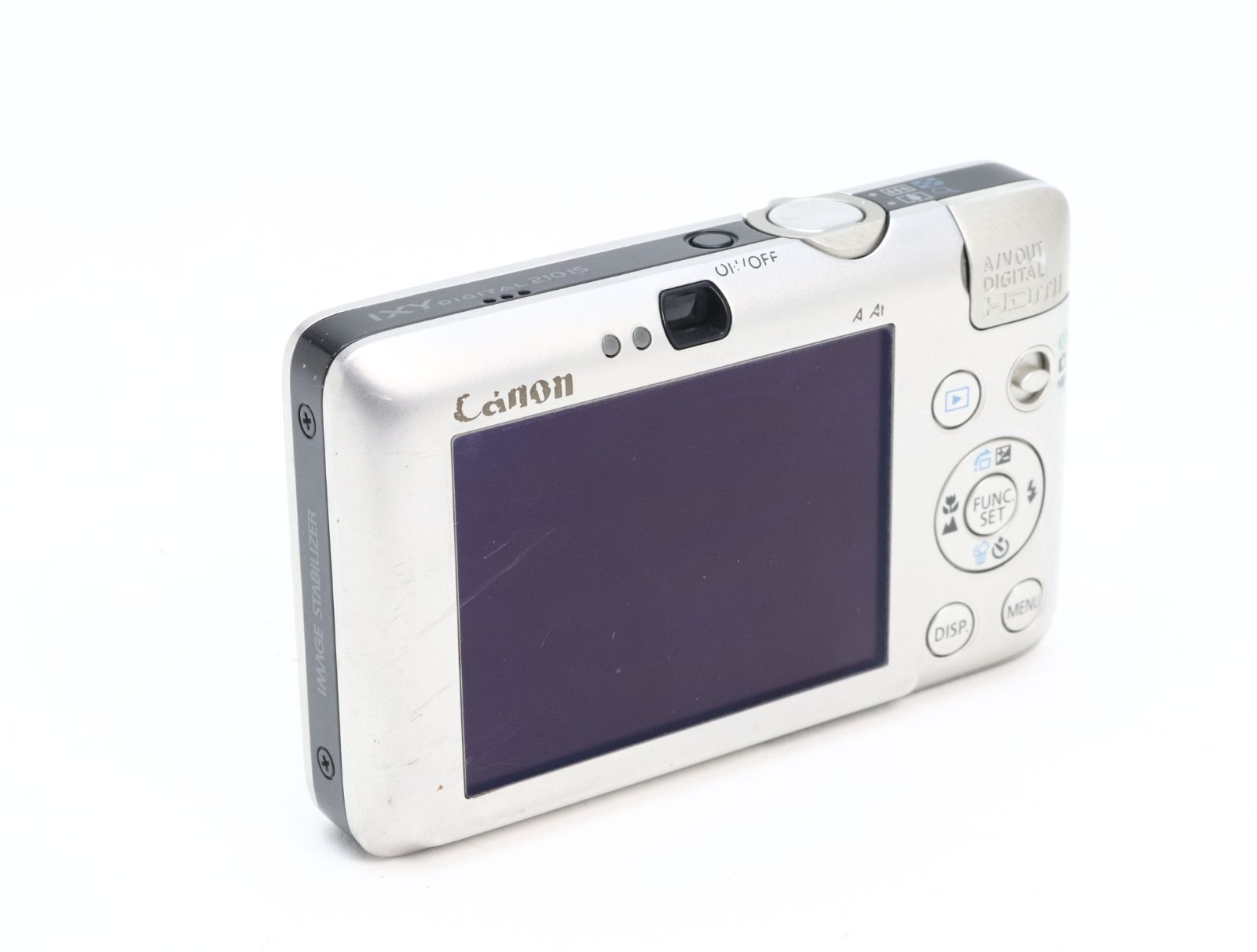B+ (並品) Canon キヤノン IXY DIGITAL 210 IS シルバー 初期不良返品