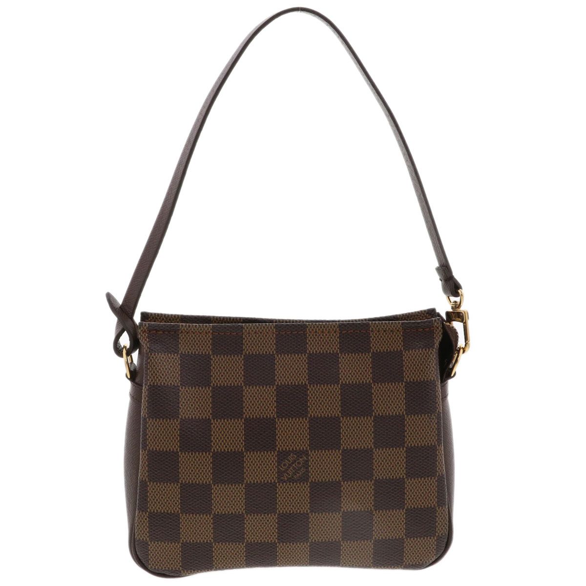 【値下げ】LOUIS VUITTON ルイ・ヴィトン トゥルース メイクアップ ハンドバッグ ポーチ N51982 レディース ダミエキャンバス エベヌ 中古