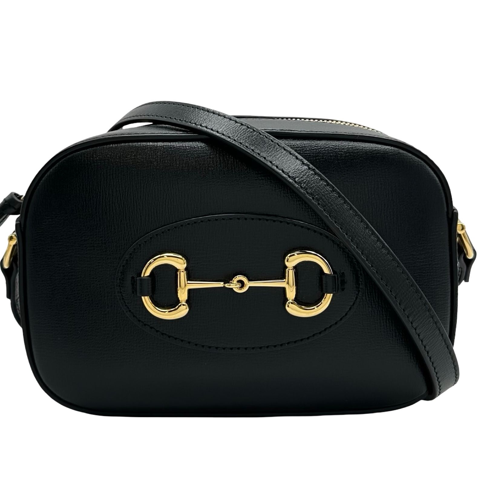グッチ GUCCI ホースビット1955 ミニショルダーバッグ 760196 ブラック ゴールド金具 レザー レディース ショルダーバッグ