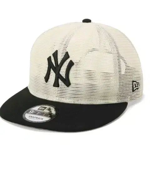 ニューエラ NEW YORK NEW YORK YANKEES メッシュ スナップバック ベージュ ブラック