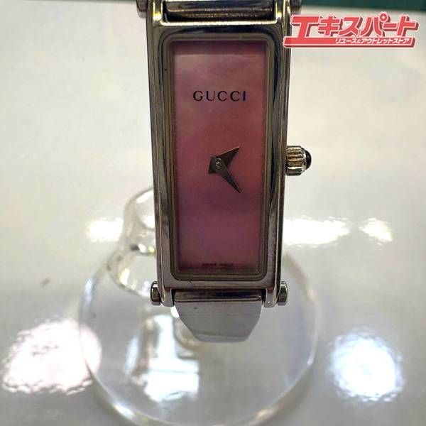 GUCCI 1500L バングル 腕時計 ピンクシェル 湘南台店 - メルカリ