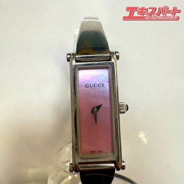 GUCCI 1500L バングル 腕時計 ピンクシェル 湘南台店 - メルカリ