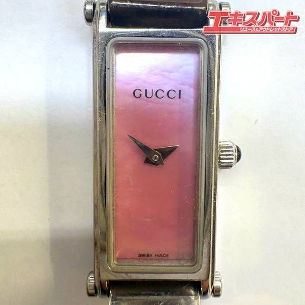 GUCCI 1500L バングル 腕時計 ピンクシェル 湘南台店 - メルカリ