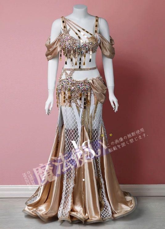 ベリーダンス衣装 オリエンタル衣装 ブラスカート 豪華 オーダーメイド CWF629P002