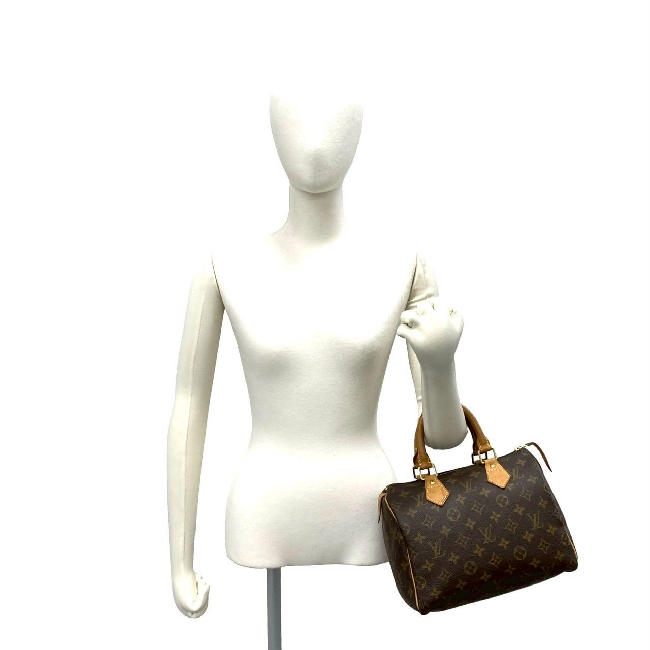 極 美品 LOUIS VUITTON ルイヴィトン スピーディ 25 モノグラム レザー