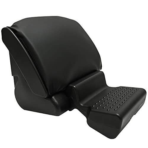 足置き フットレスト デスク用 足置き台 オフィス＆車用 スツール オットマン クッション付き 折りたたみ 足元リラックス 足 疲労軽減 ブラックｍａ