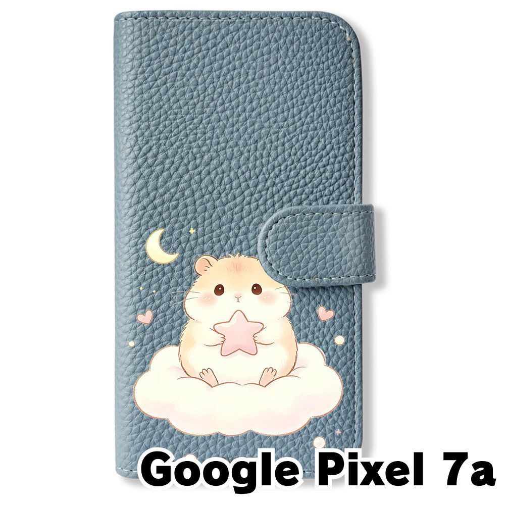 新品未使用】 Google Pixel 7a 手帳型スマホ ケース (色：ブルーグレー