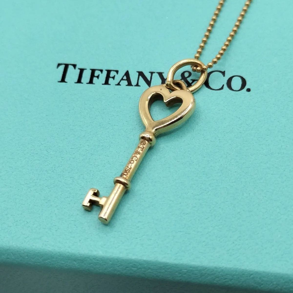 【TIFFANY＆Co.】ティファニー ハートネックレス K18 レディース アクセサリー J2220
