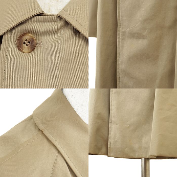 美品✨アクアスキュータム ステンカラーコート ライナー付 比翼 着丈110以上 未使用】Aquascutum アクアスキュータム ステンカラー コート サイズ