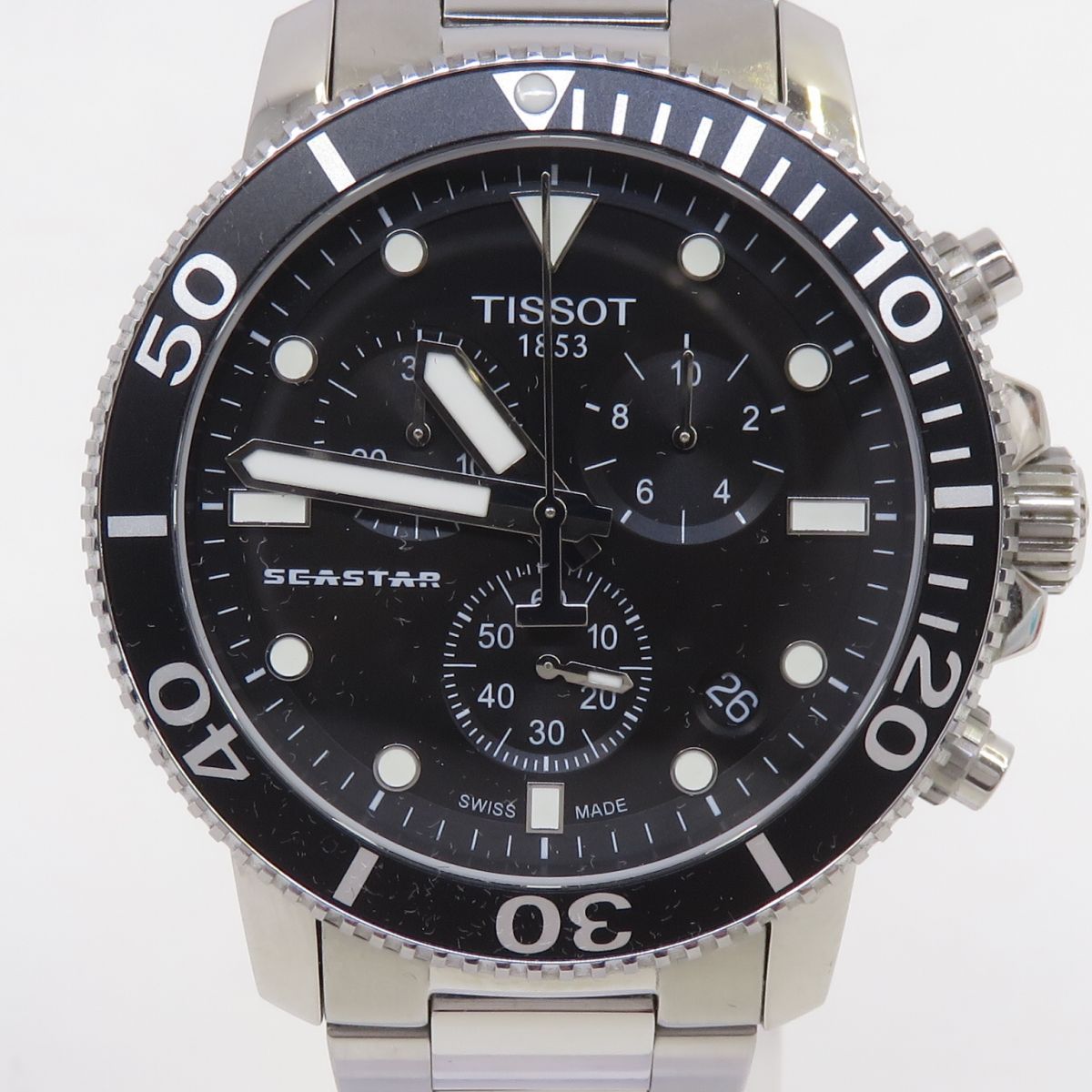 TISSOT ティソ SEASTAR シースター 1000 クロノグラフ T1204171105100 クォーツ 腕時計 ※中古　