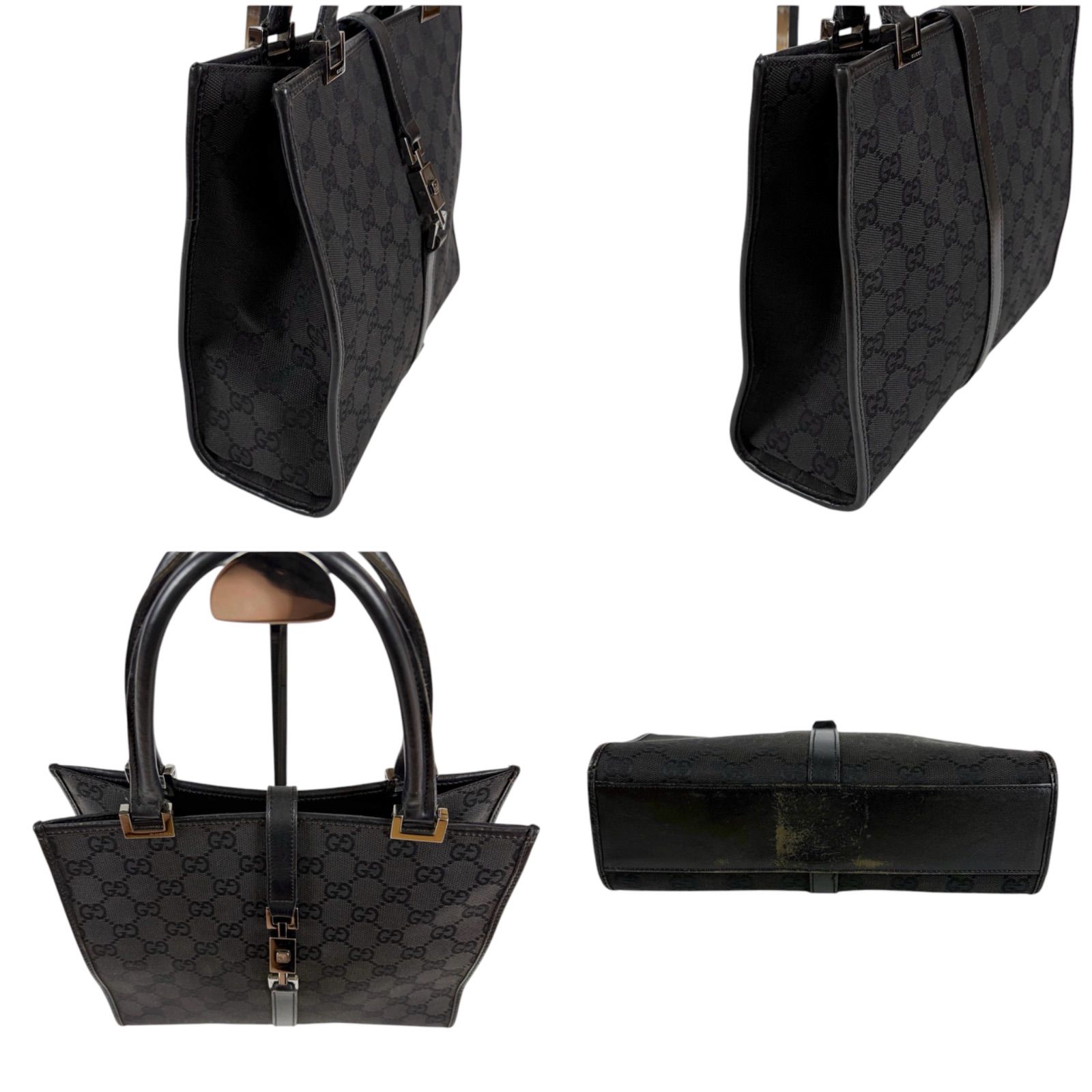GUCCI Jackie GG Canvas Tote Bag グッチ GGキャンバス ジャッキー 