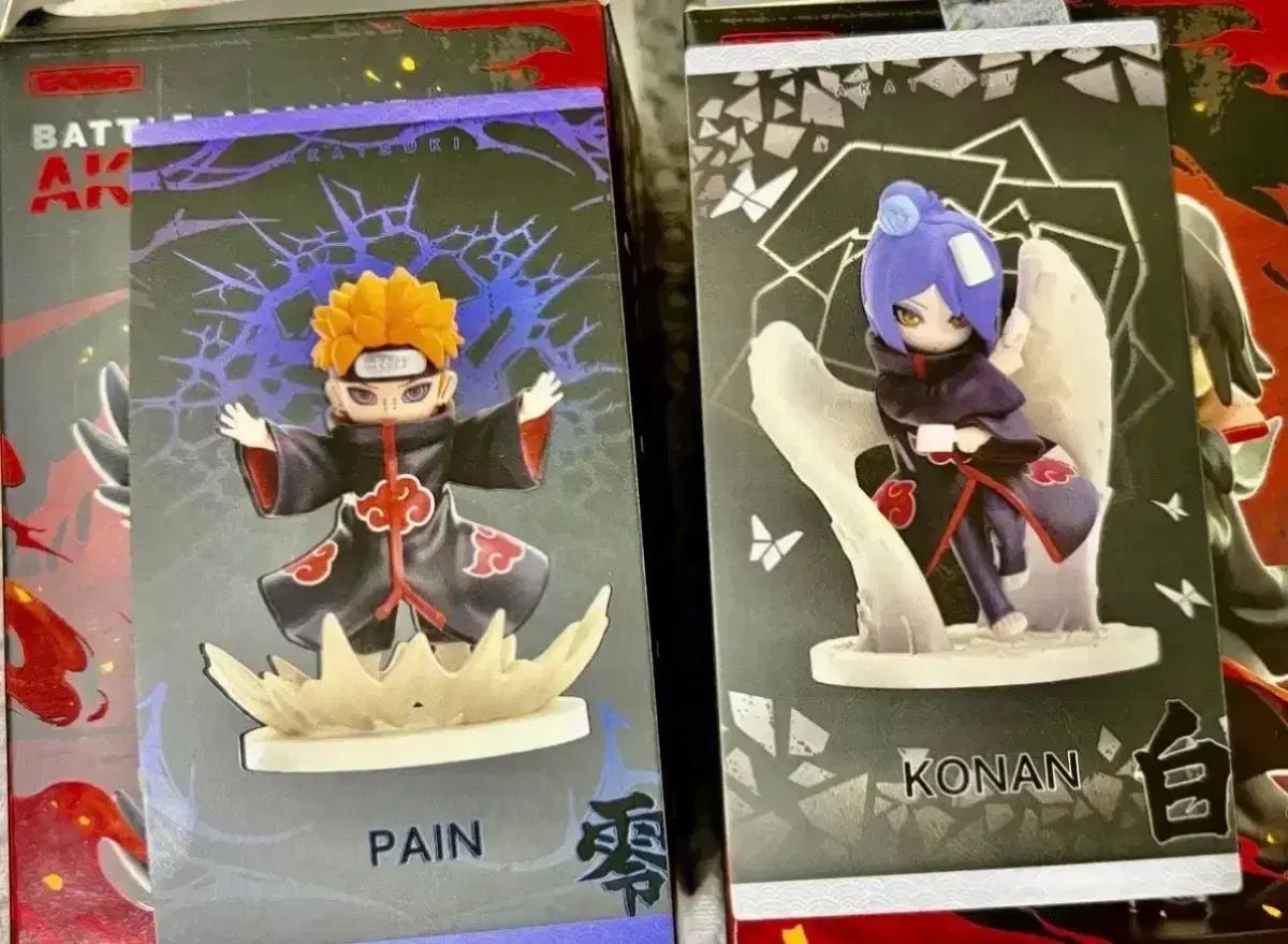 まとめ売り) NARUTO -ナルト- アカツキ POP MART (ポップマート ) フィギュア ペイン + コナン 未開封 まとめ売り