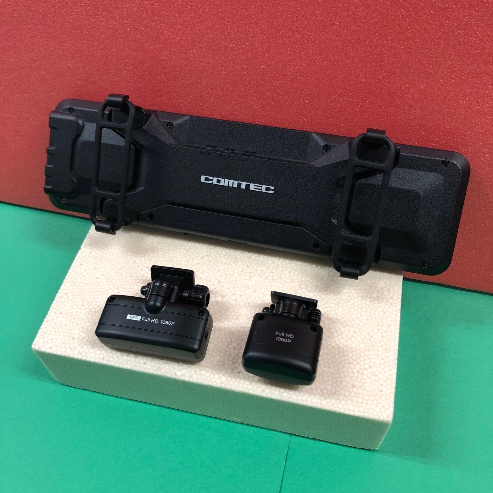 コムテック GPS搭載 ミラー型ドライブレコーダー ZDR 048 前後 2カメラ