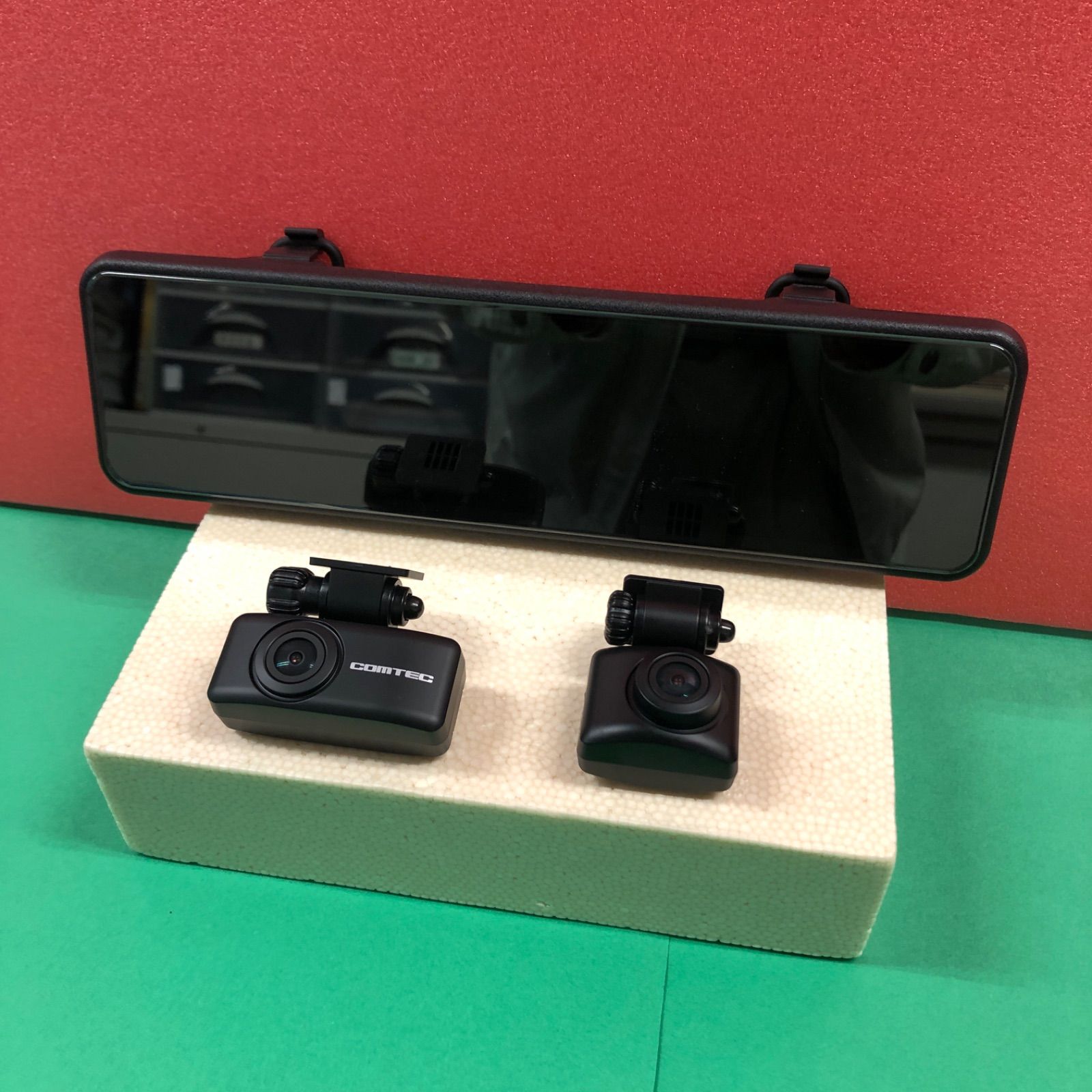 コムテック　ZDR048　ドラレコ前後　中古 コムテック GPS搭載 ミラー型ドライブレコーダー ZDR 048 前後 2カメラ