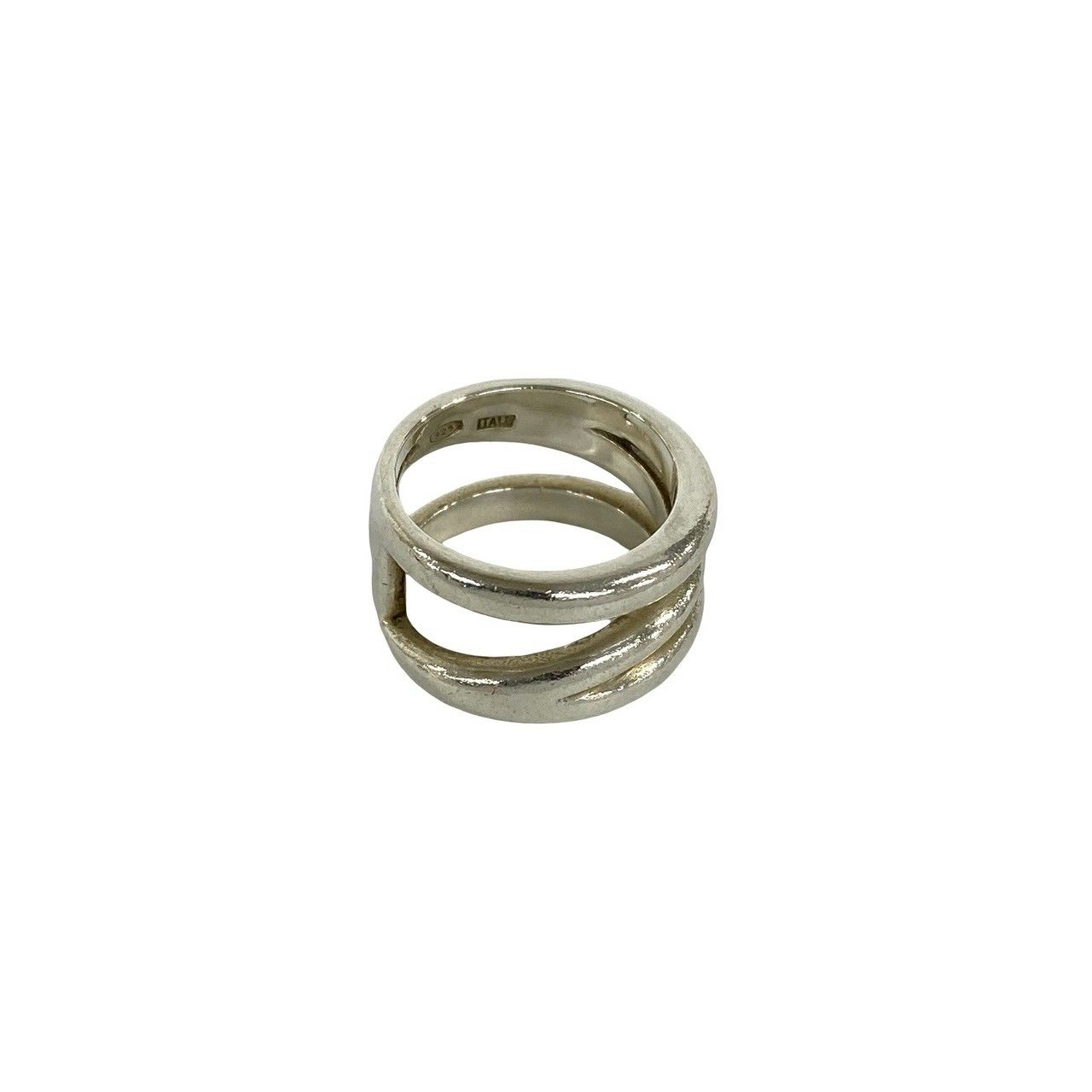 極 美品 TIFFANY&Co. ティファニー ダイアゴナル リング シルバー925